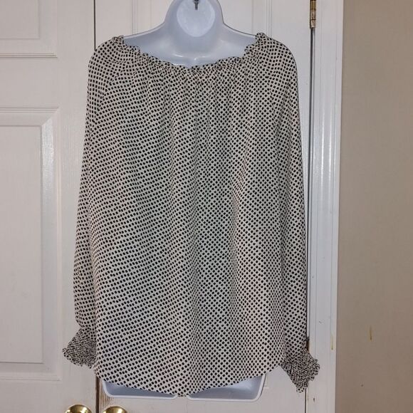 Max Studio over sized  printed blouse Sz L - Picture 5 of 6